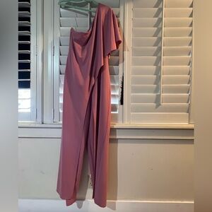 Pink one sholder jumpsuit